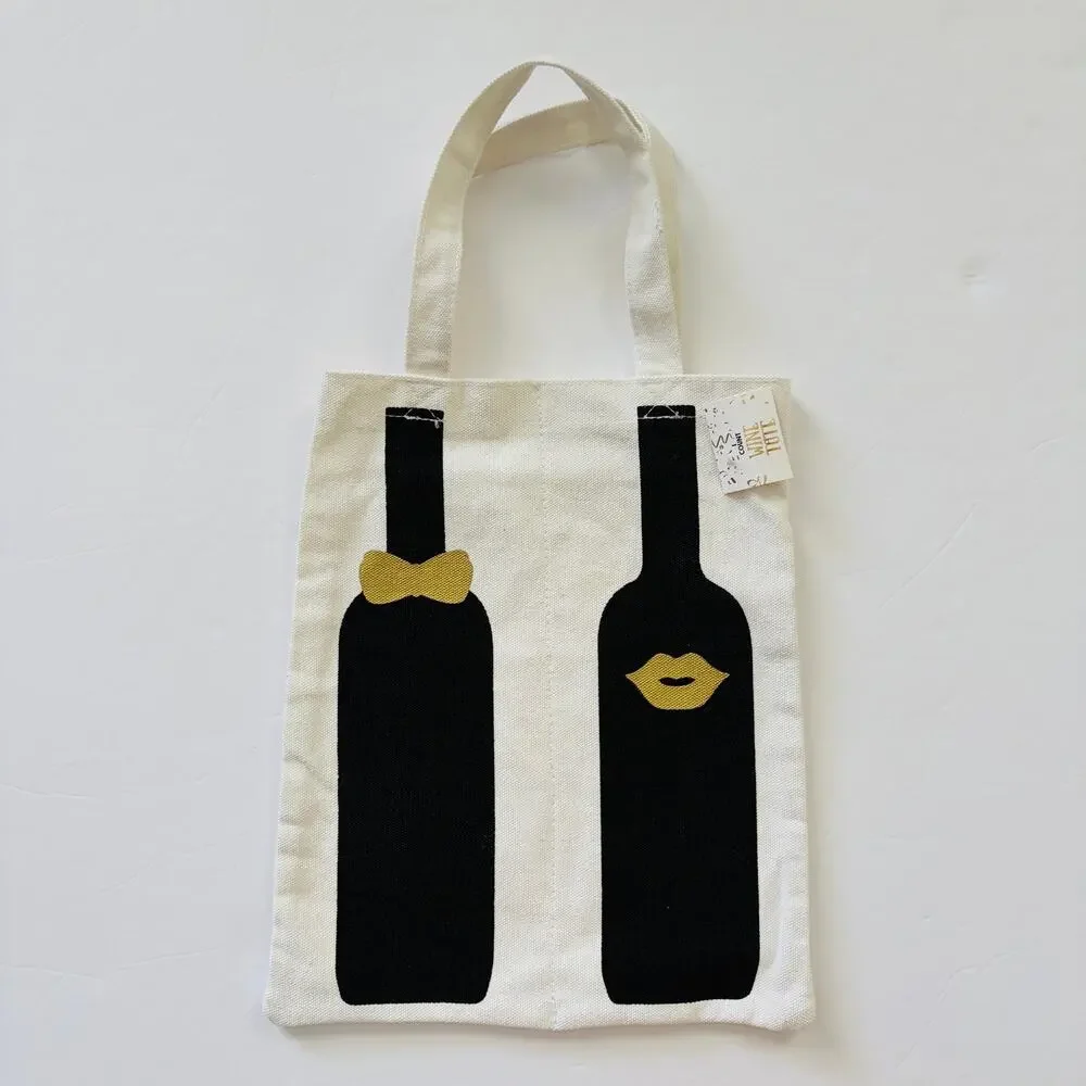 Target | Wedding Mr. Mrs. Canvas Wine Bottle Gift Bag NWT